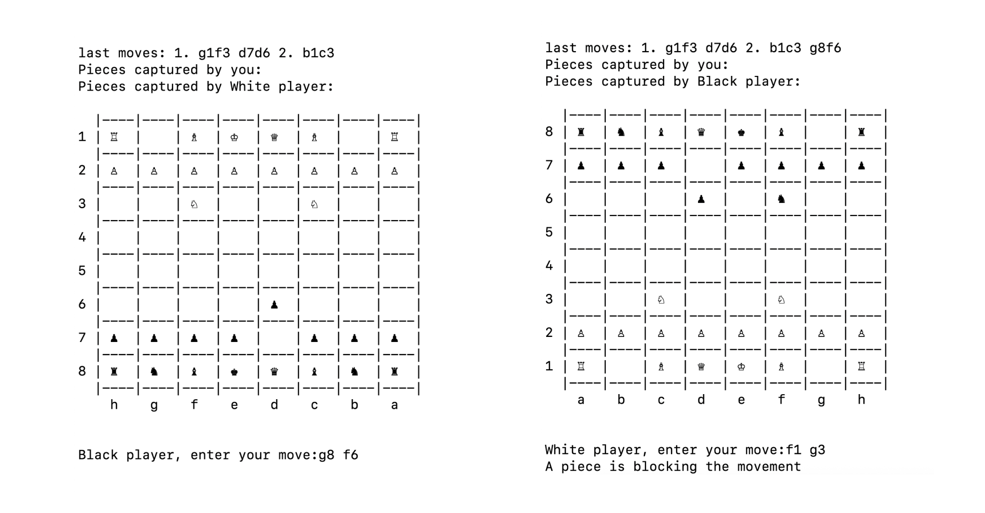 Aperçu du projet Shell Chess